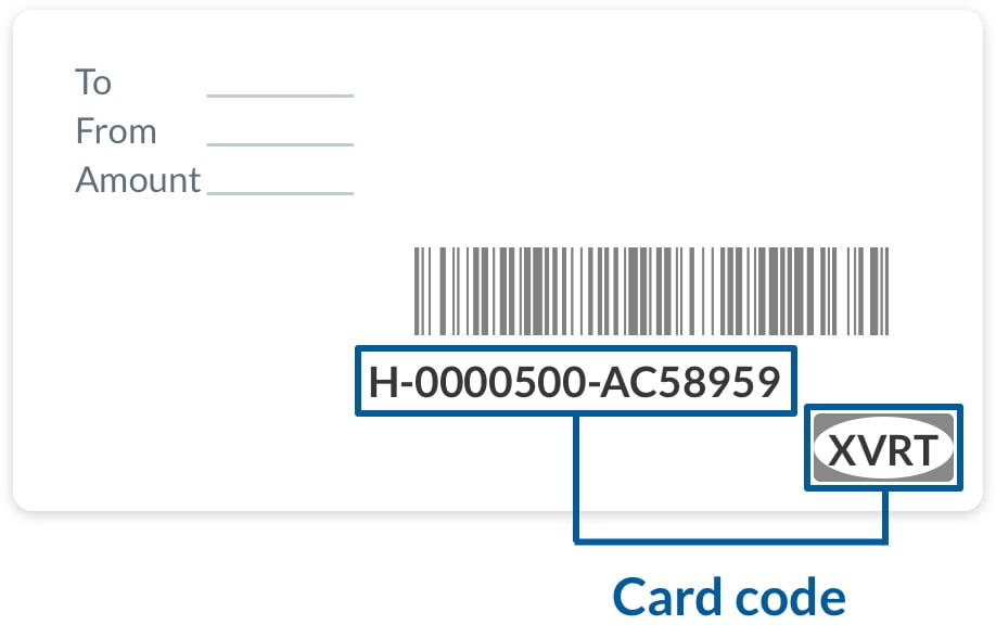 How do I find my gift card code? | Harvey Norman