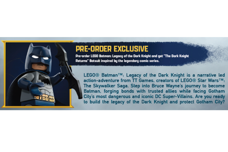  Pre-Order LEGO Batman 