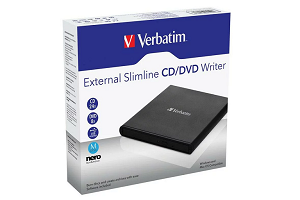 Verbatim External Slimline Mobile CD/DVD Writer | Harvey Norman