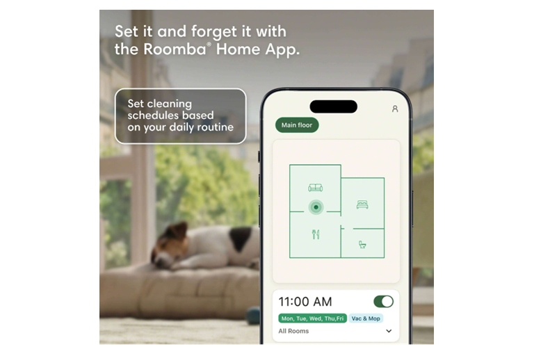  Set It and Forget It with the Roomba Home App. 