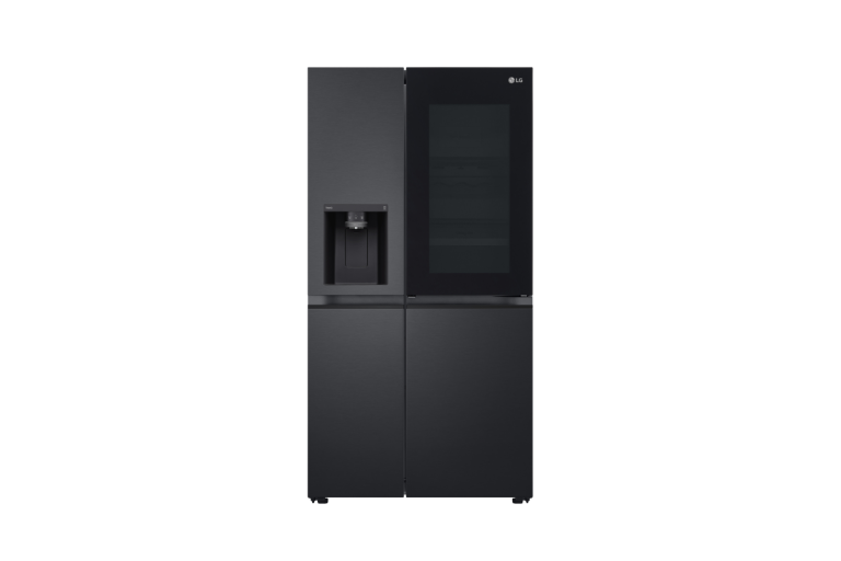LG NatureFRESH 635 Litre Side-by-Side American Fridge Freezer - Matte Black - View #9
