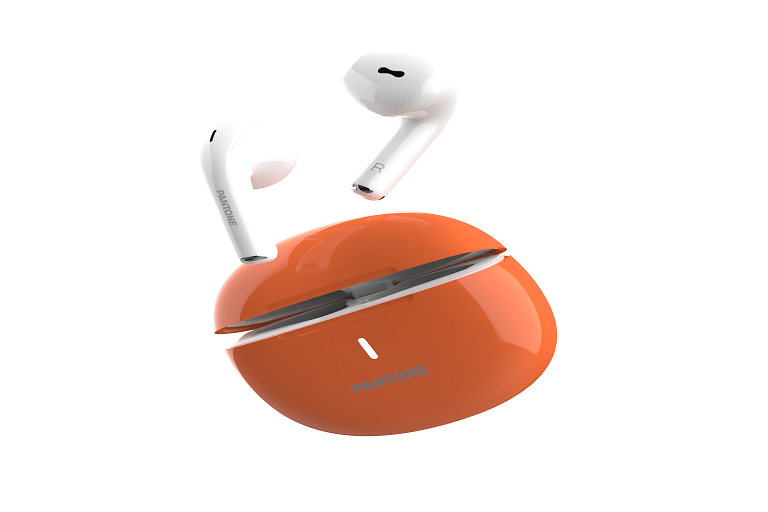 Pantone True Wireless Earbuds Orange Harvey Norman