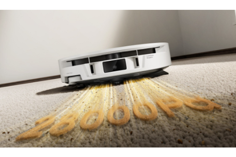 28,000Pa Suction with HydroForce Mopping 