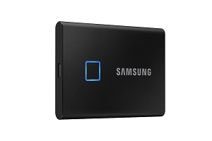 Samsung T7 Touch 2TB Portable SSD - Black | Harvey Norman