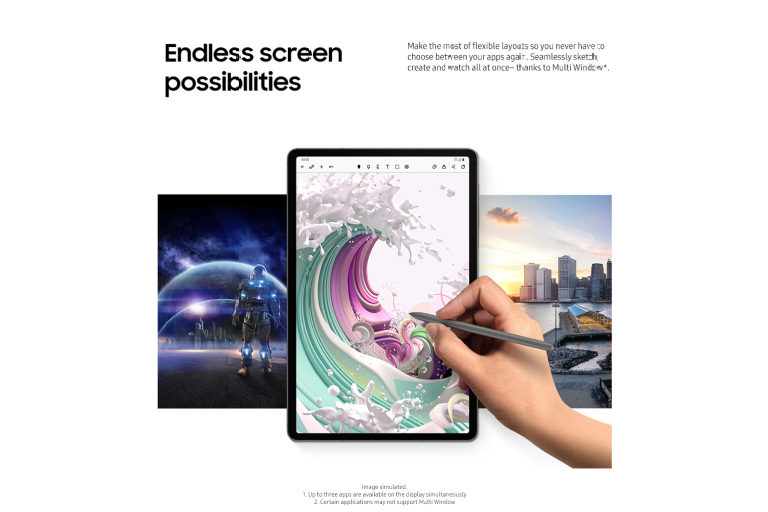 Samsung Galaxy Tab S9 FE+ 5G 256GB Grey Harvey Norman