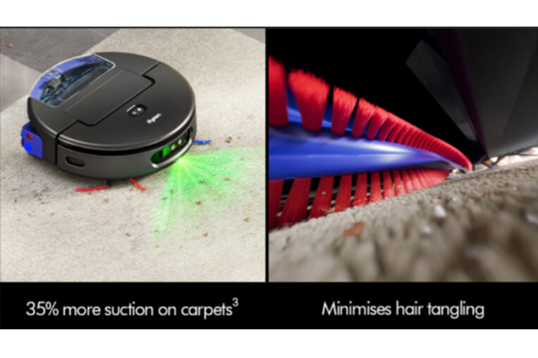  Powerful suction across hard floors and carpets 