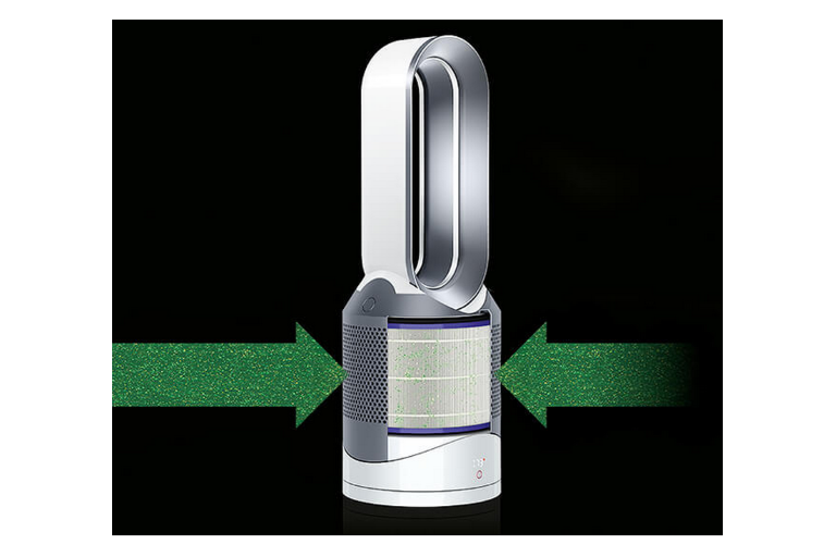 Dyson Pure Hot Cool Link Purifying Fan Heater White Silver Harvey Norman