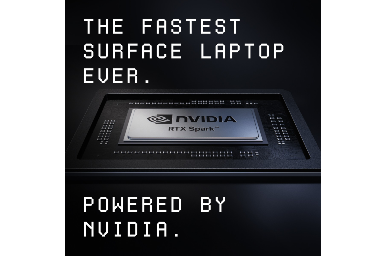 The fastest Surface Laptop ever.  Powered by Nvidia